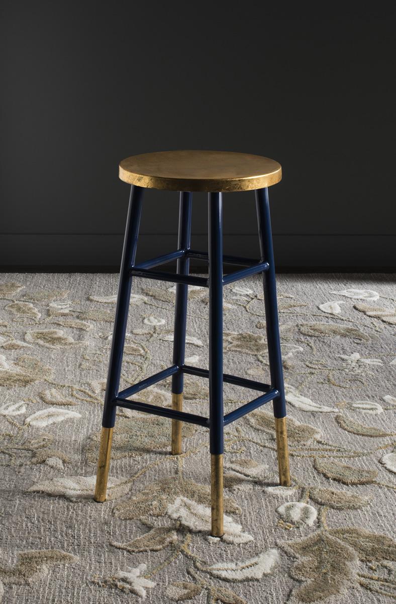 Emery Dipped Gold Leaf Bar Stool