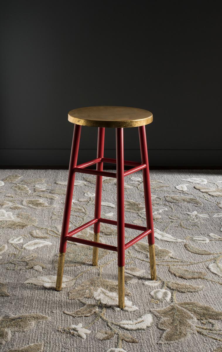 Emery Dipped Gold Leaf Bar Stool