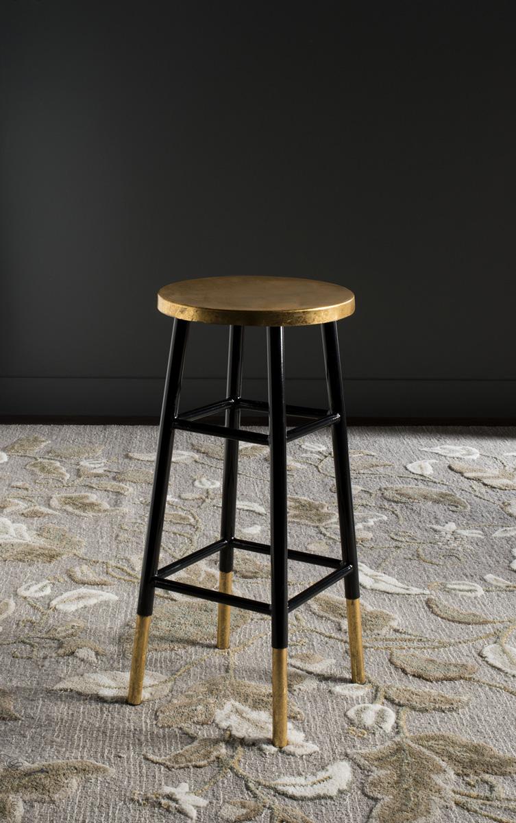 Emery Dipped Gold Leaf Bar Stool