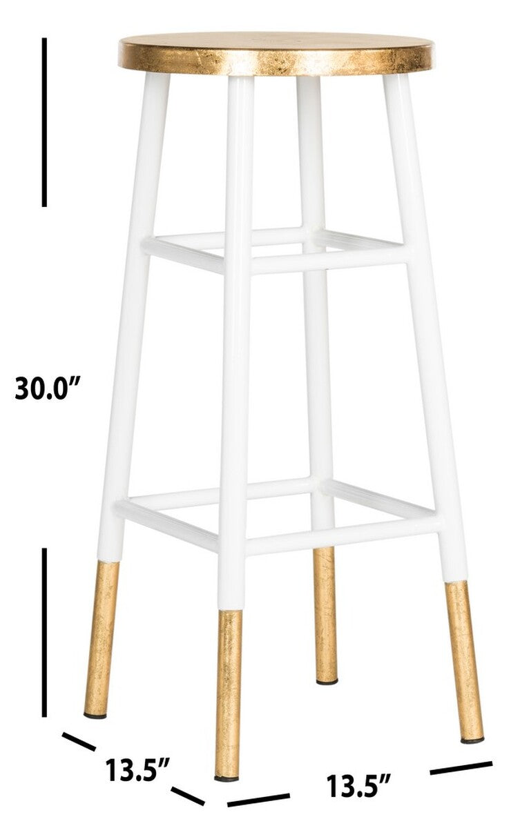 Emery Dipped Gold Leaf Bar Stool