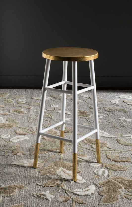 Emery Dipped Gold Leaf Bar Stool