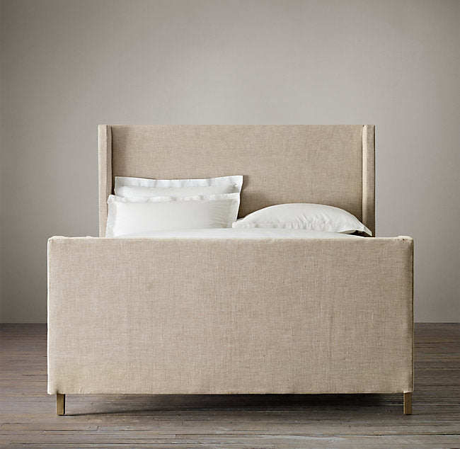GRAYSON FABRIC BED WITH FOOTBOARD