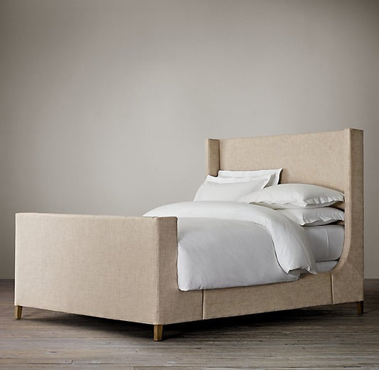 GRAYSON FABRIC BED WITH FOOTBOARD