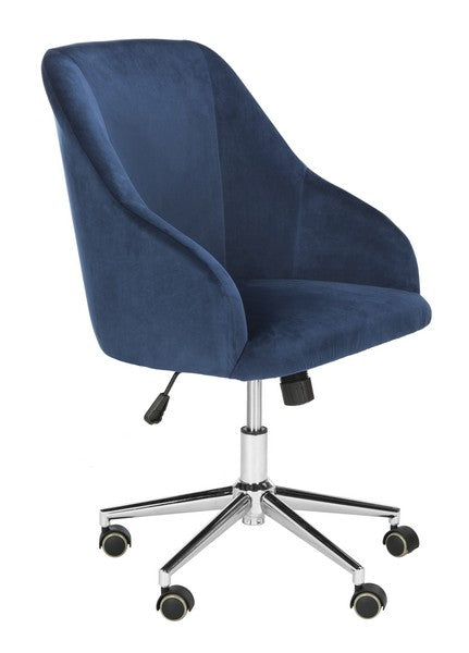 Silla de oficina giratoria adrienne velvet/lino