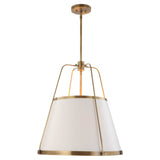 LEATHER CLASSIC, 4 LT PENDANT - WHITE