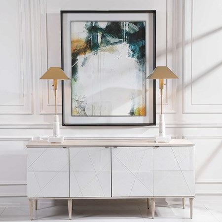 SAPPHIRE VISTA FRAMED PRINT