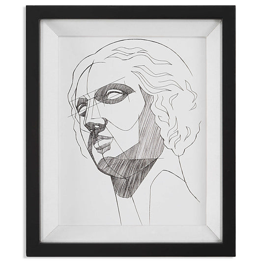 Lámina enmarcada Contorno clásico