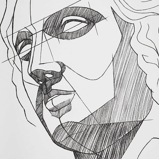 Lámina enmarcada Contorno clásico