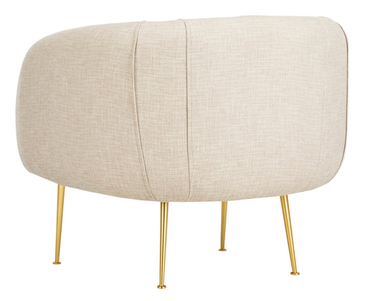 Silla decorativa de mezcla de poliéster Alena