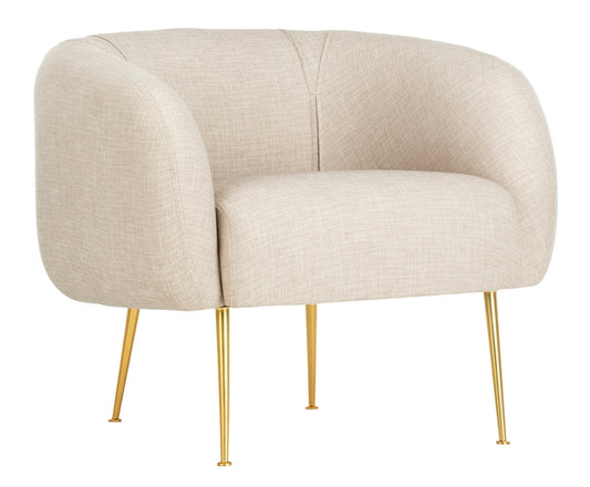 Silla decorativa de mezcla de poliéster Alena