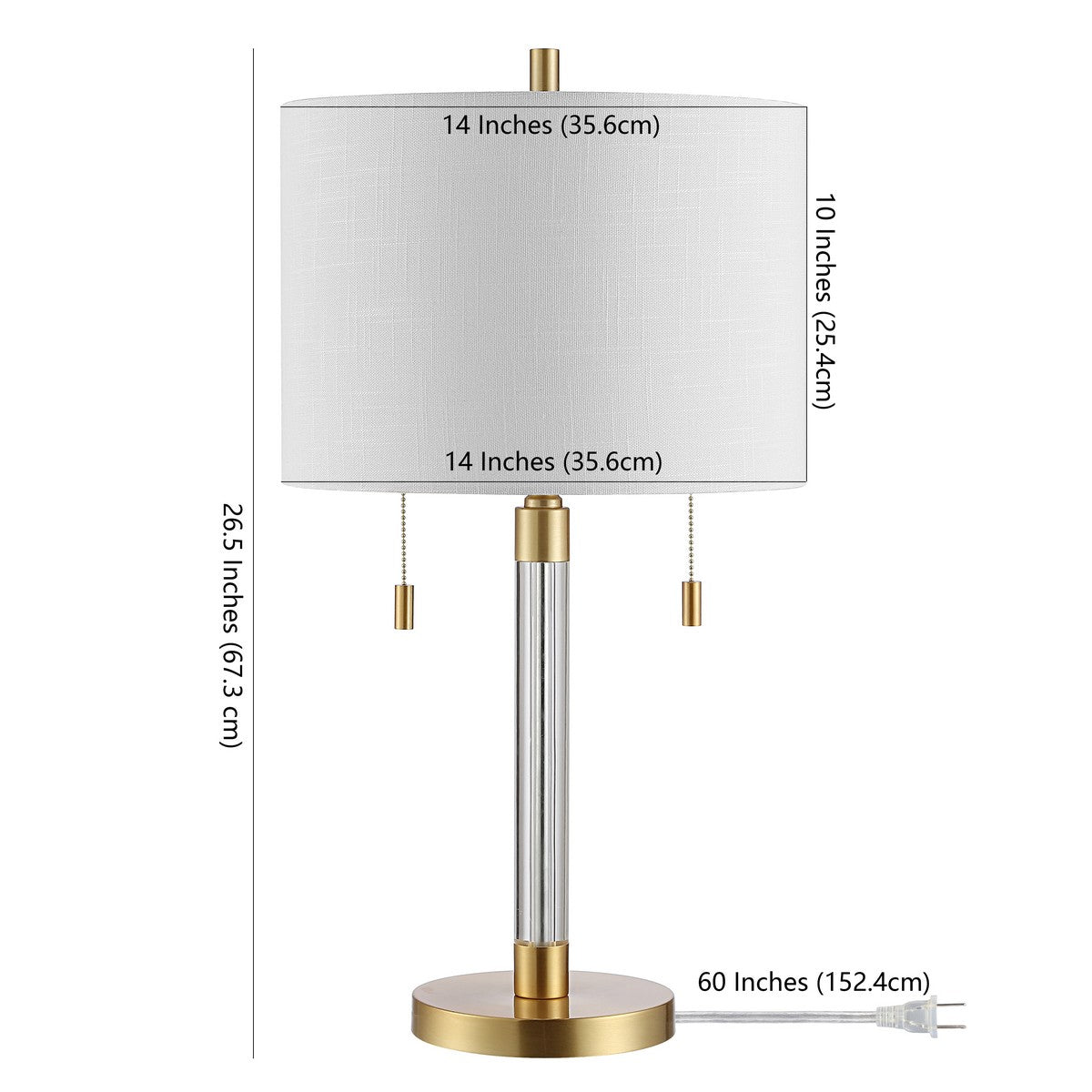 BIXBY GLASS TABLE LAMP