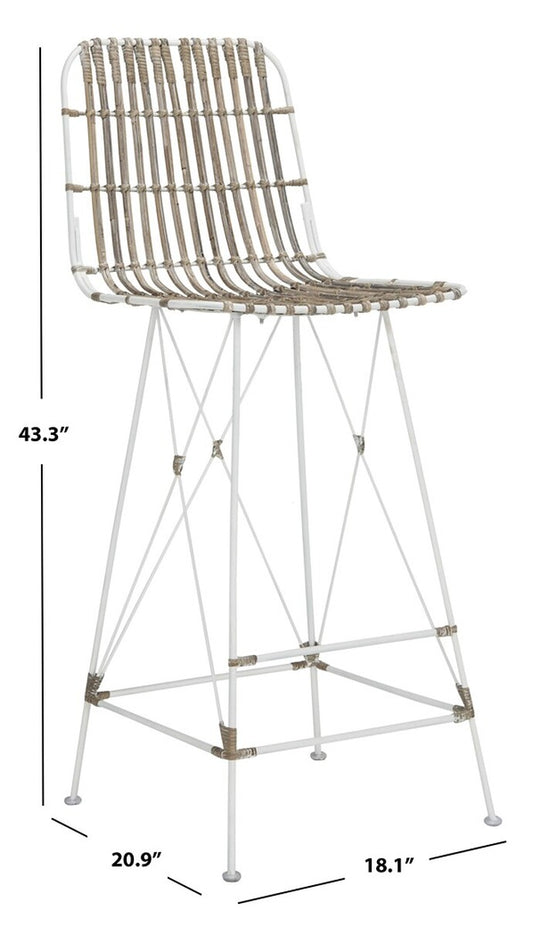 Minerva Wicker Counter Stool