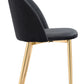 Cozy Dining Chair Black & Gold