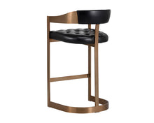 Cargar imagen en el visor de la galería, Beaumont Barstool - Antique Brass
