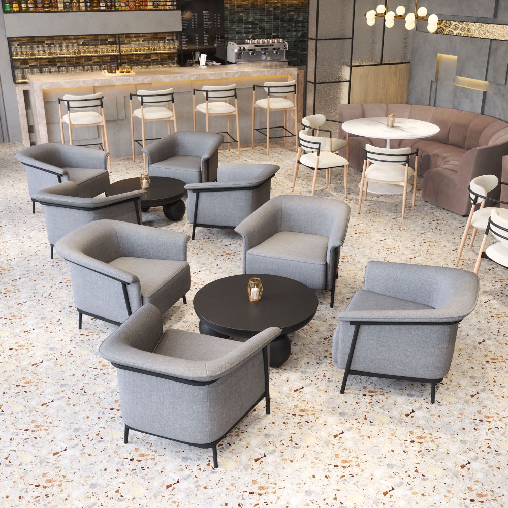 Equinox Barstool Oyster Gray & Natural