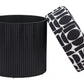 Boto Storage Ottoman Black & White