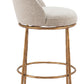 Nordhavn Swivel Barstool Beige & Gold