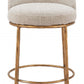 Nordhavn Swivel Barstool Beige & Gold