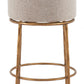 Nordhavn Swivel Barstool Beige & Gold
