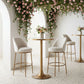 Nordhavn Swivel Barstool Beige & Gold