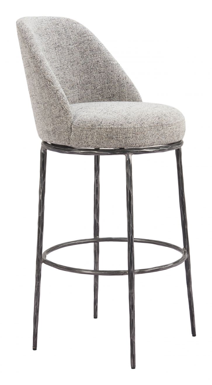 Nordhavn Swivel Barstool Beige & Gold