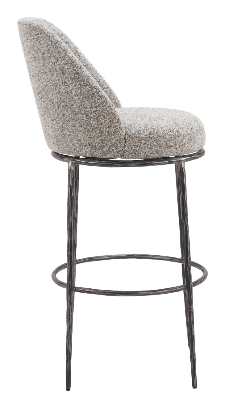 Nordhavn Swivel Barstool Beige & Gold