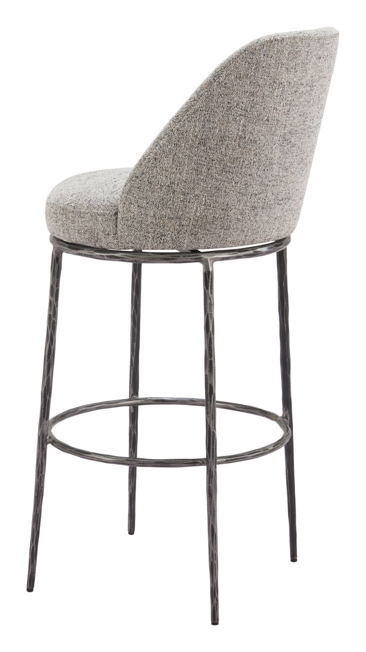 Nordhavn Swivel Barstool Beige & Gold