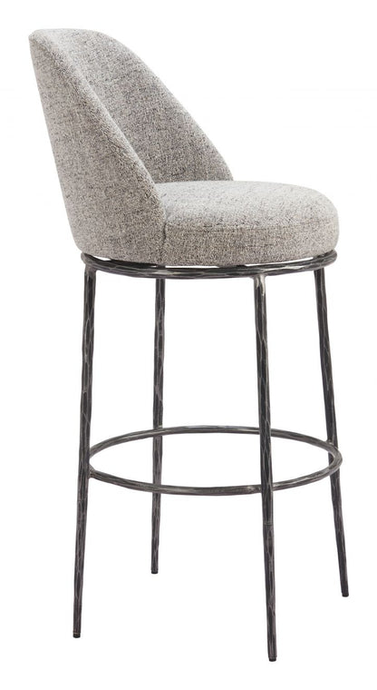 Nordhavn Swivel Barstool Beige & Gold