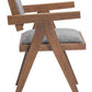 Delhi Dining Chair Gray & Walnut