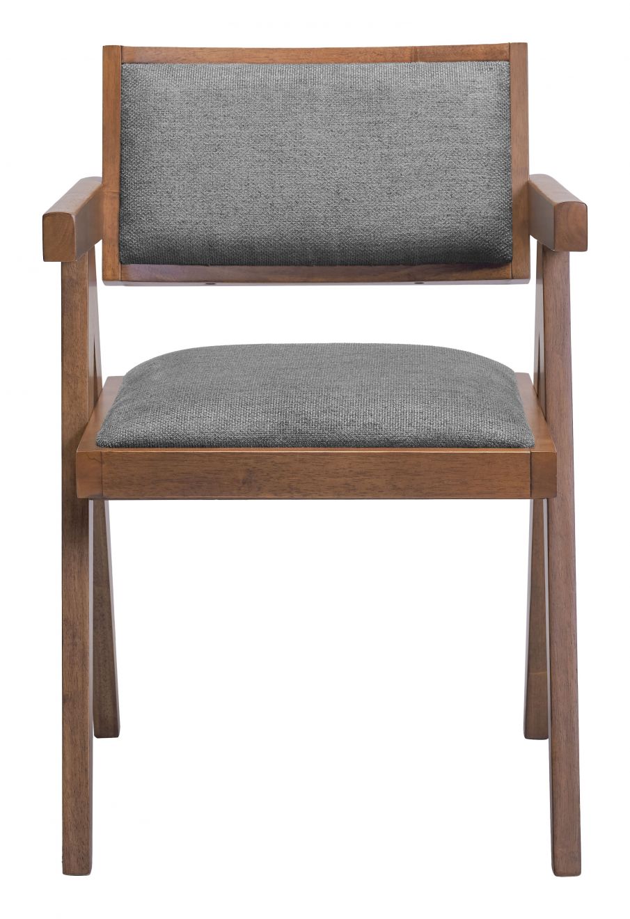 Delhi Dining Chair Gray & Walnut