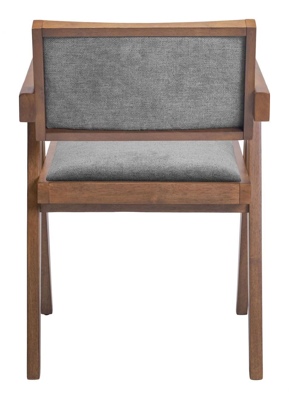 Delhi Dining Chair Gray & Walnut