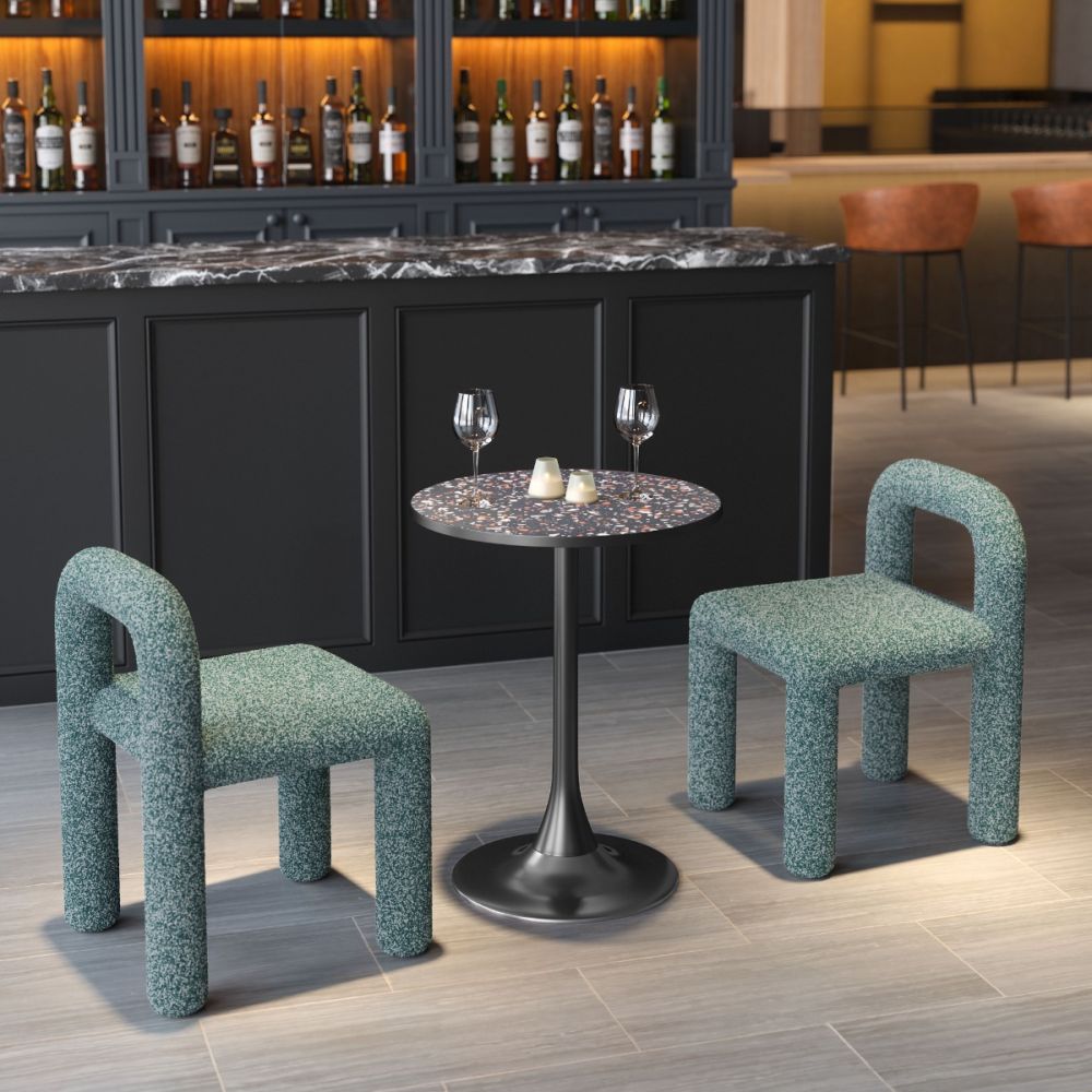 Bite Bistro Table Beige & Gold