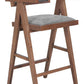 Delhi Barstool Gray & Walnut