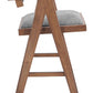 Delhi Barstool Gray & Walnut