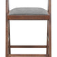 Delhi Barstool Gray & Walnut