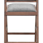 Delhi Barstool Gray & Walnut