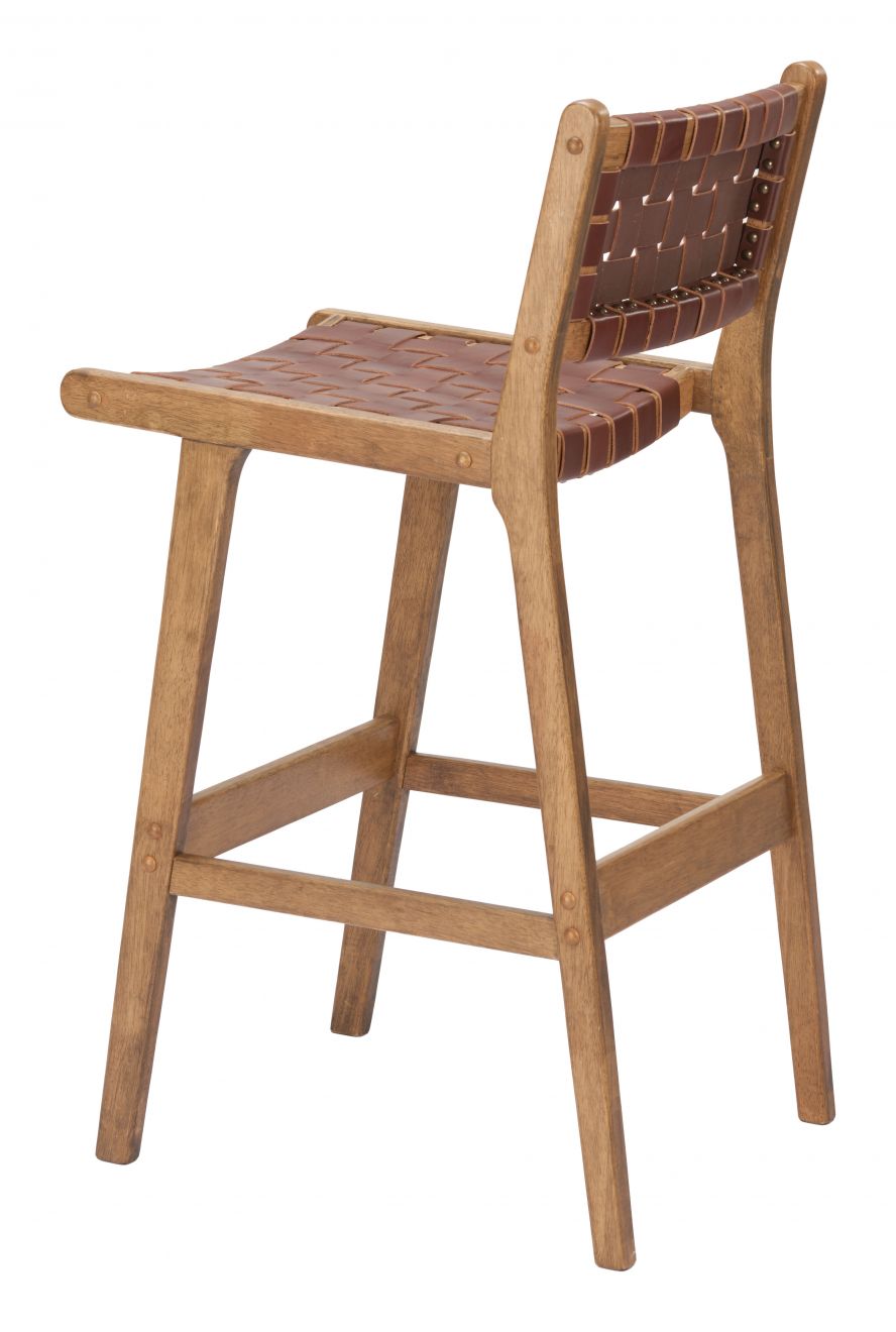 Feder Barstool Brown
