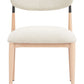 Equinox Armless Dining Chair Oyster Gray & Natural