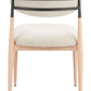 Equinox Armless Dining Chair Oyster Gray & Natural