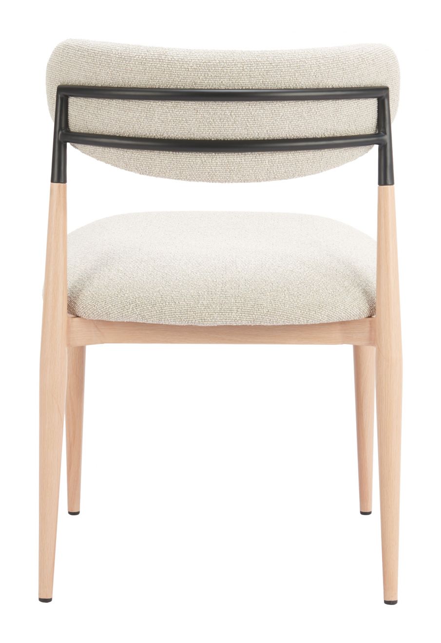Equinox Armless Dining Chair Oyster Gray & Natural