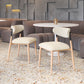Equinox Armless Dining Chair Oyster Gray & Natural