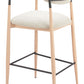 Equinox Barstool Oyster Gray & Natural