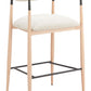 Equinox Barstool Oyster Gray & Natural
