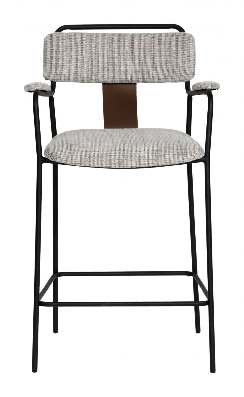 Couva Counter Stool Gray Tweed