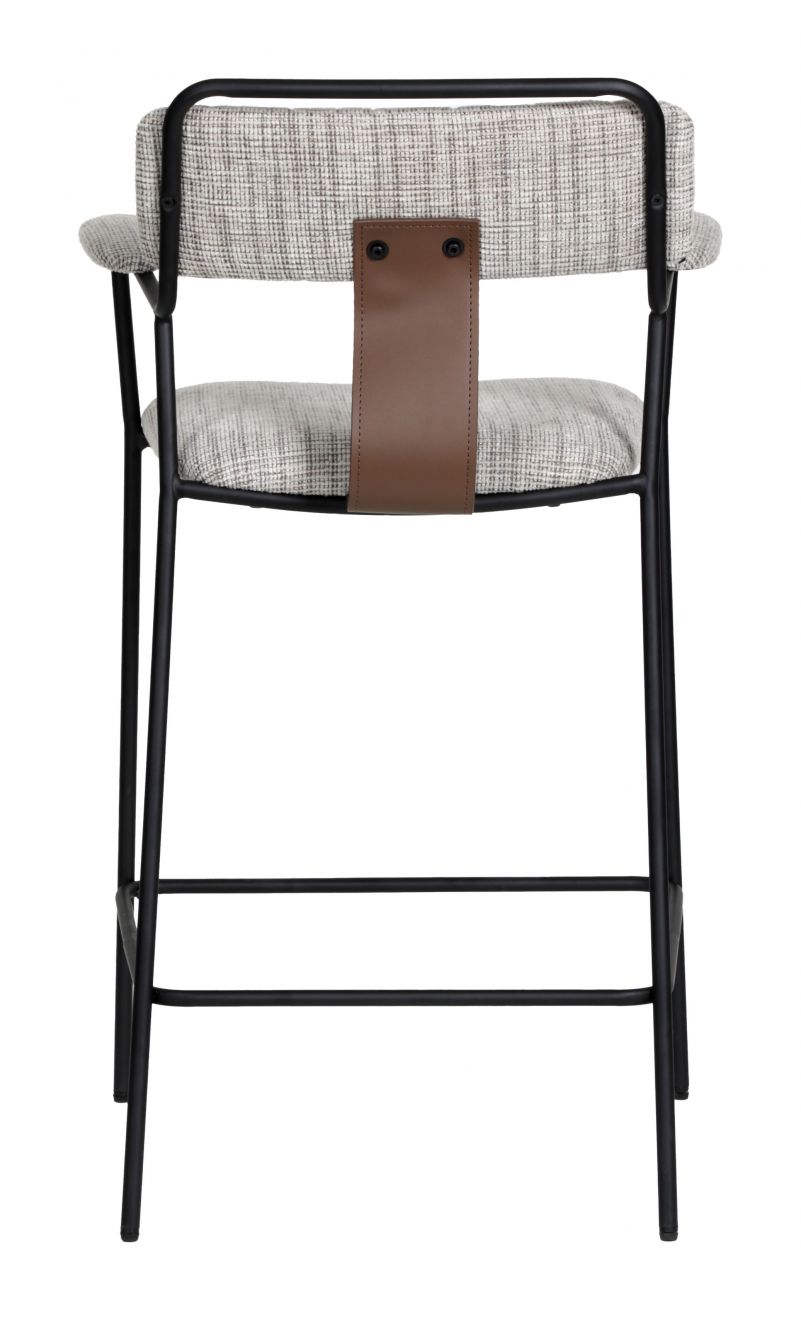 Couva Counter Stool Gray Tweed