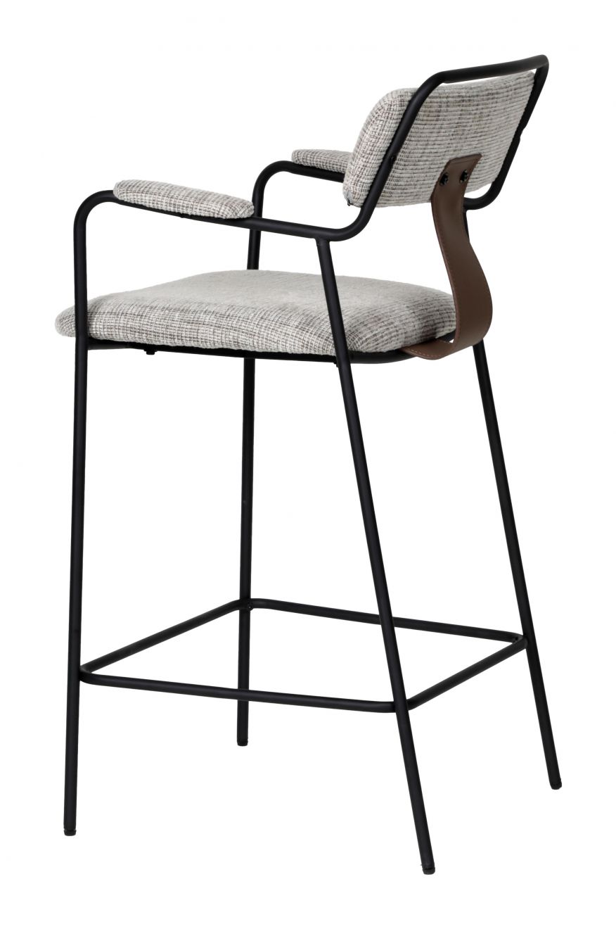 Couva Counter Stool Gray Tweed