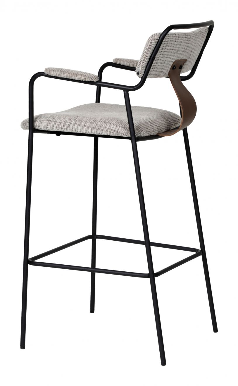 Couva Barstool Gray Tweed