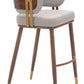 Brew Barstool Beige & Walnut