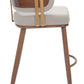 Brew Barstool Beige & Walnut