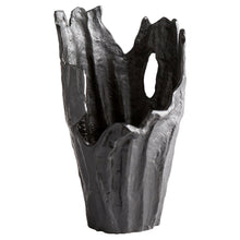 Cargar imagen en el visor de la galería, Pyroclastic Monochrome Vase – | Black – Small
